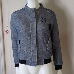 Harcour Riding Jacket Small Blue Heather Knit